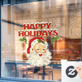 Vinilos Para Cristales Vintage Santa No 2