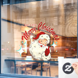 Vinilos Para Cristales Vintage Santa No 4