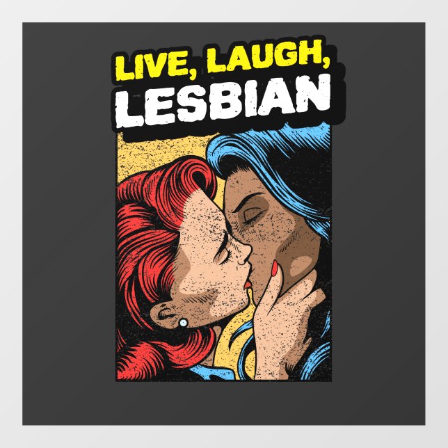 Vinilos Para Cristales Vive Ama Lesbiana (Hoja)