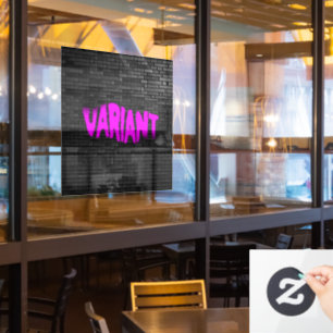 Vinilos Para Cristales Vocación con ventana rosada de graffiti VARIANTE