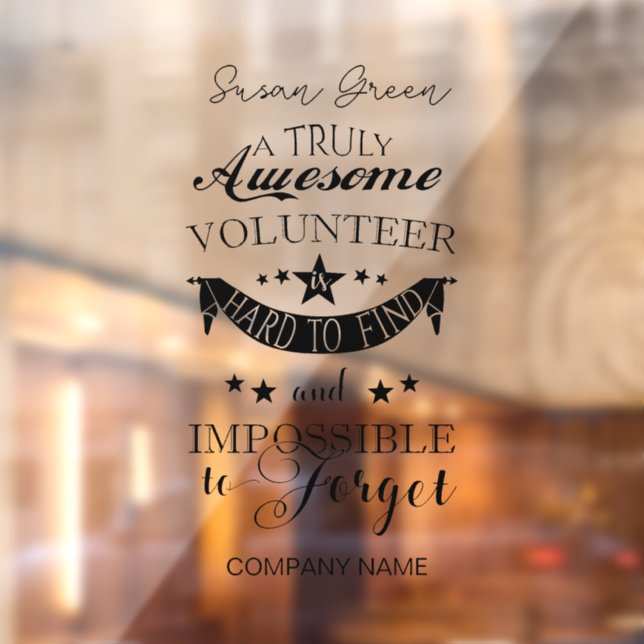 Vinilos Para Cristales Voluntarios Gracias (Hoja 2)