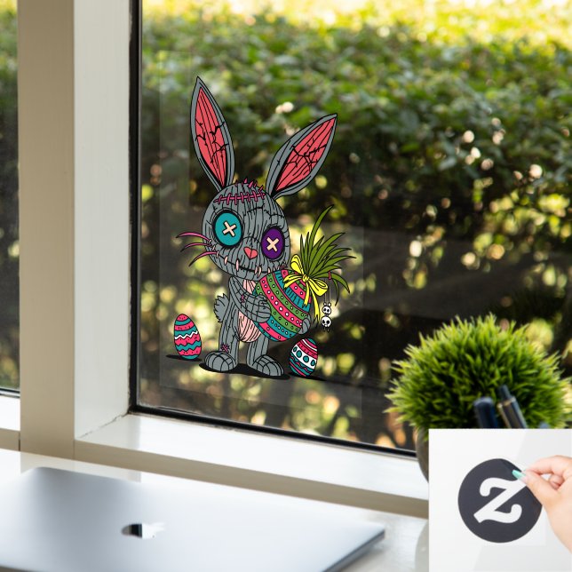 Vinilos Para Cristales Voodoo Easter Bunny (Oficina)