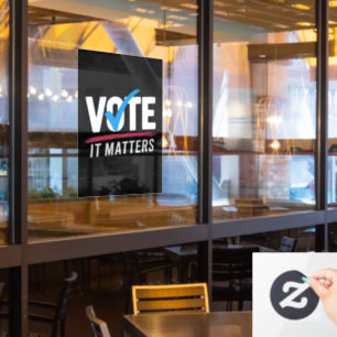 Vinilos Para Cristales Vota Elección 2024 Votante Demócrata Política