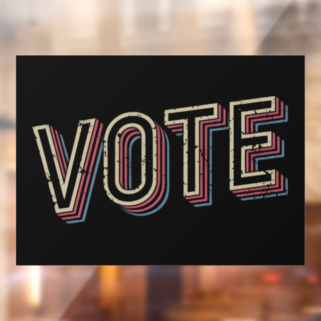 Vinilos Para Cristales Votar a favor de la elección del presidente Femini (Hoja 2)