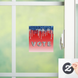 Vinilos Para Cristales Voto de brillo americana