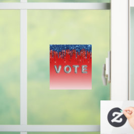 Vinilos Para Cristales Voto de brillo patriótico moderno