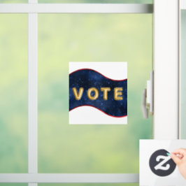 Vinilos Para Cristales Voto de Ola Azul Patriótica