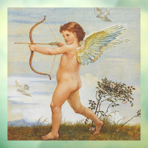 Vinilos Para Cristales Walter Crane Cupido Antiguo con Arco Arte