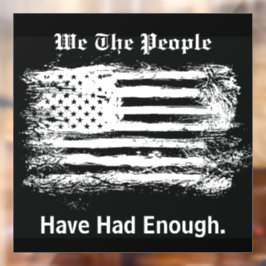 Vinilos Para Cristales We The People Distressed Flag