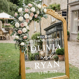 Vinilos Para Cristales Wedding Welcome Sign Vinyl Decal, Wedding