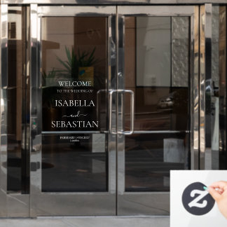 Vinilos Para Cristales Welcome to Our Wedding Mirror Custom