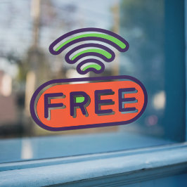 Vinilos Para Cristales Wi-Fi Gratis Internet Conectar Restaurante Bar