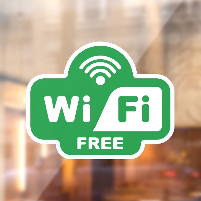 Vinilos Para Cristales Wi-Fi gratuita (Hoja 2)