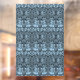 Vinilos Para Cristales William Morris Hermano Conejo Azul Claro Negro