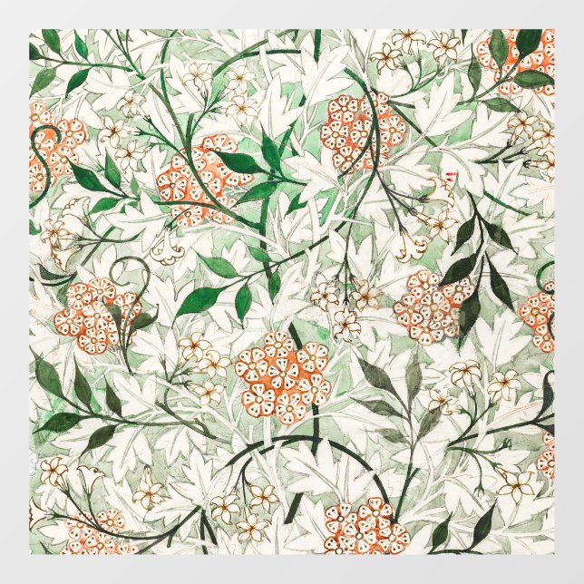 Vinilos Para Cristales William Morris Jasmine Garden Flower Classic (Hoja)