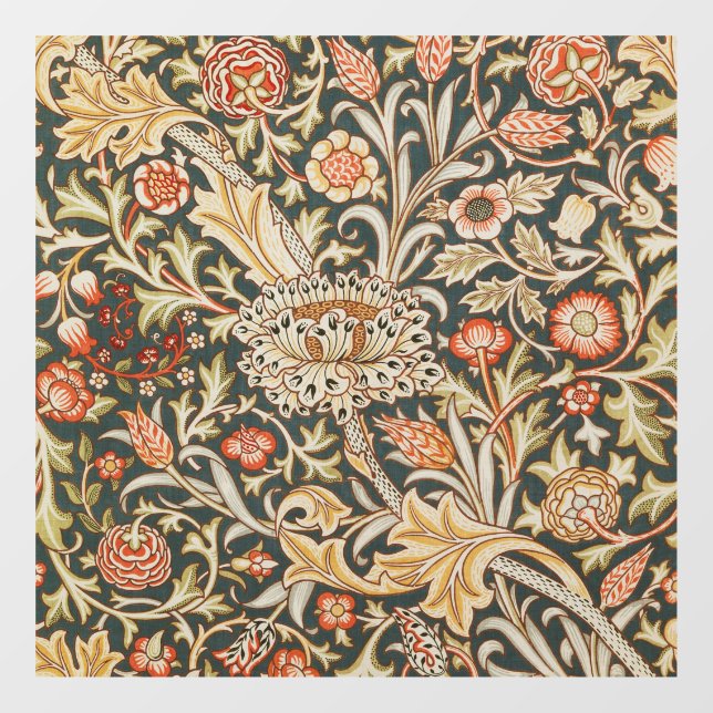 Vinilos Para Cristales William Morris Trent Garden Flower Classic Botanic (Hoja)