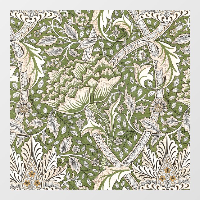 Vinilos Para Cristales William Morris Windrush floral clásico (Hoja)