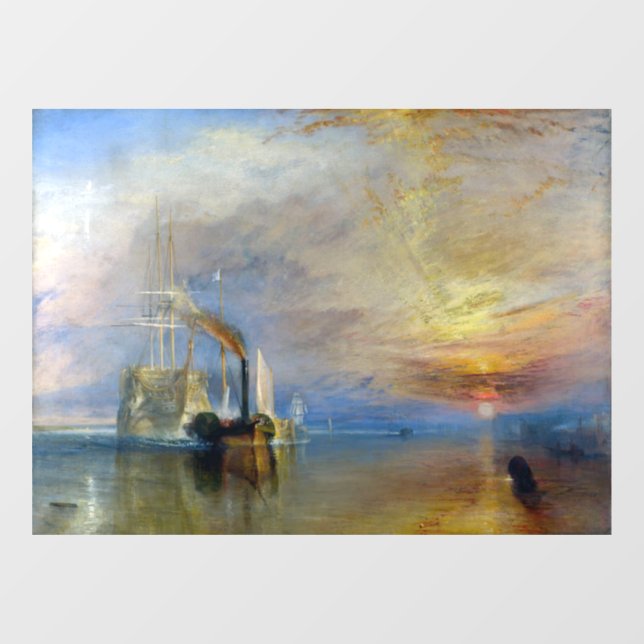 Vinilos Para Cristales William Turner - El temerario de la lucha (Hoja)