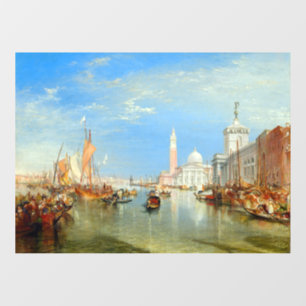 Vinilos Para Cristales William Turner - Venecia, Dogana y San Giorgio