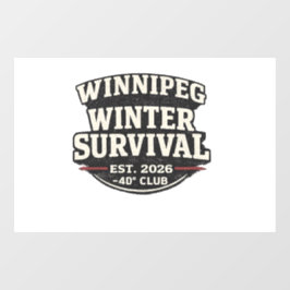 Vinilos Para Cristales Winnipeg Winter Survival Club Window Cling – 40°