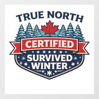 Vinilos Para Cristales Winnipeg Winter Survival Club Window Cling – 40°