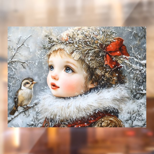 Vinilos Para Cristales Winter Child (Hoja 2)