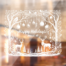 Vinilos Para Cristales Winter Wonderland Personalizado Window Cling