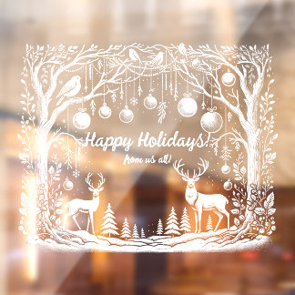 Vinilos Para Cristales Winter Wonderland Personalizado Window Cling