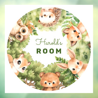 Vinilos Para Cristales Woodland Personalizada Baby Boy Room
