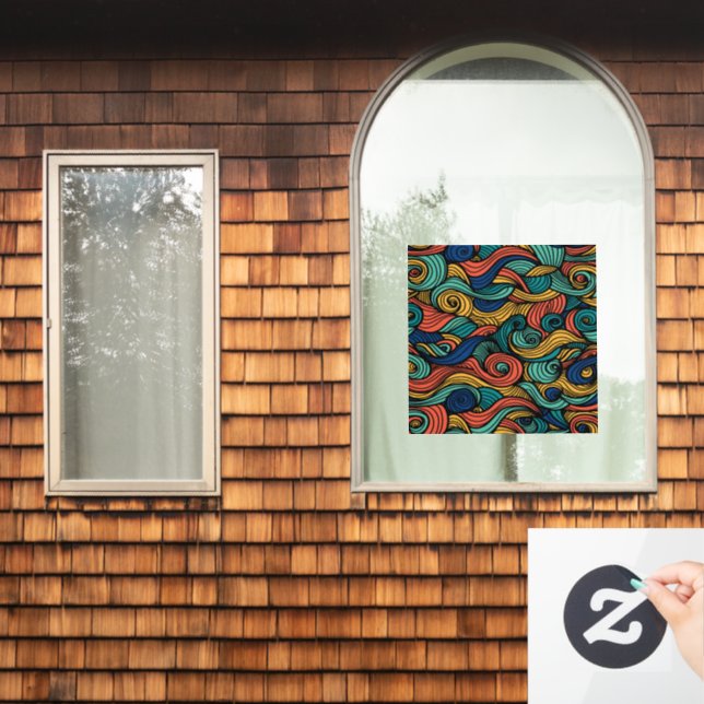 Vinilos Para Cristales Wool Topped paisley (Ventana de inicio)