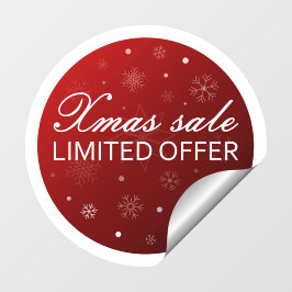Vinilos Para Cristales Xmas Sale Limited Offer - Red Silver 