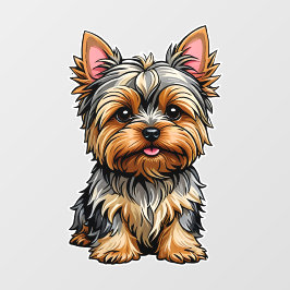 Vinilos Para Cristales Yorkshire Terrier