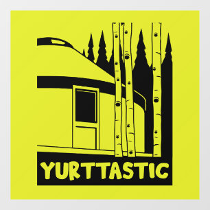 Vinilos Para Cristales Yurta viviendo en la naturaleza