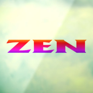 Vinilos Para Cristales Zen neon ver-a través de la ventana clavando el pa