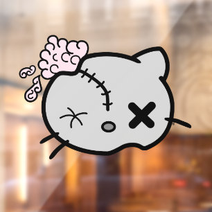 Vinilos Para Cristales Zombie Kitty
