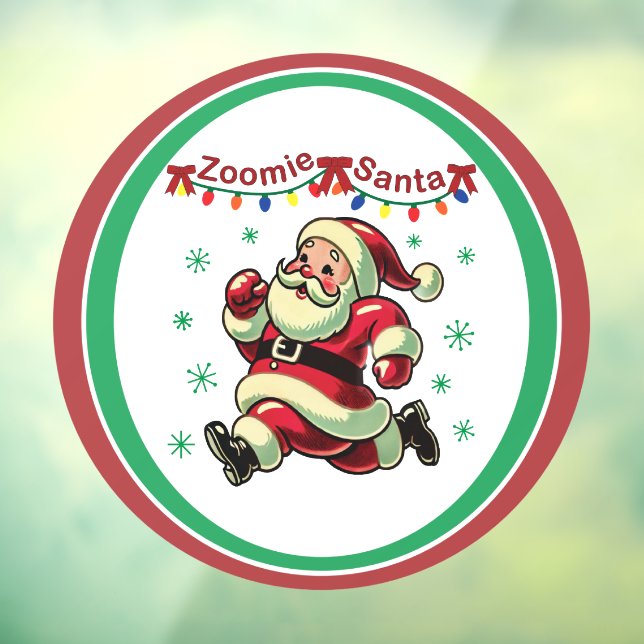 Vinilos Para Cristales Zoomie Santa Christmas (Hoja 3)