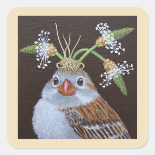 Vinnie, pegatinas de gorriones