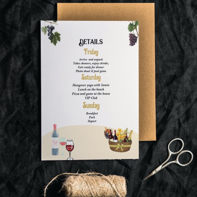 Vino antes de la promesa Bachelorette invitación d (Subido por el creador)