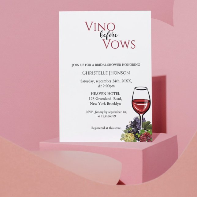 Vino antes de prometer la invitación a la ducha de (Subido por el creador)