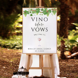 Vino Antes De Vows Winery Bridal Ducha Señal De Bi