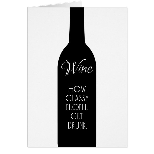 Vino, cómo la gente elegante se emborracha con un  (Frente)