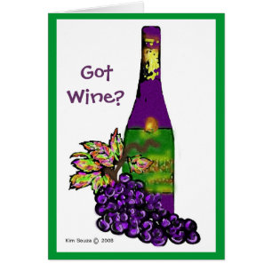 ¿Vino conseguido? - Tarjeta