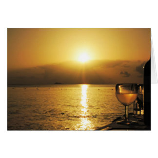 Vino de Anitgua y atardecer