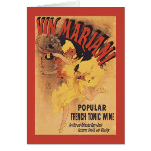 Vino de colada del chica de baile de Vin Mariani