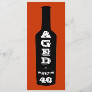 Vino de invitaciones de cumpleaños número 40; Anti