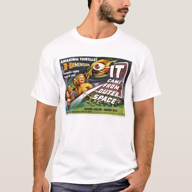 Vino de la camiseta del espacio exterior (Anverso)