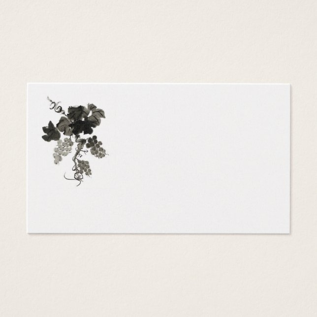 Vino de uva, sumi-e (Frente)