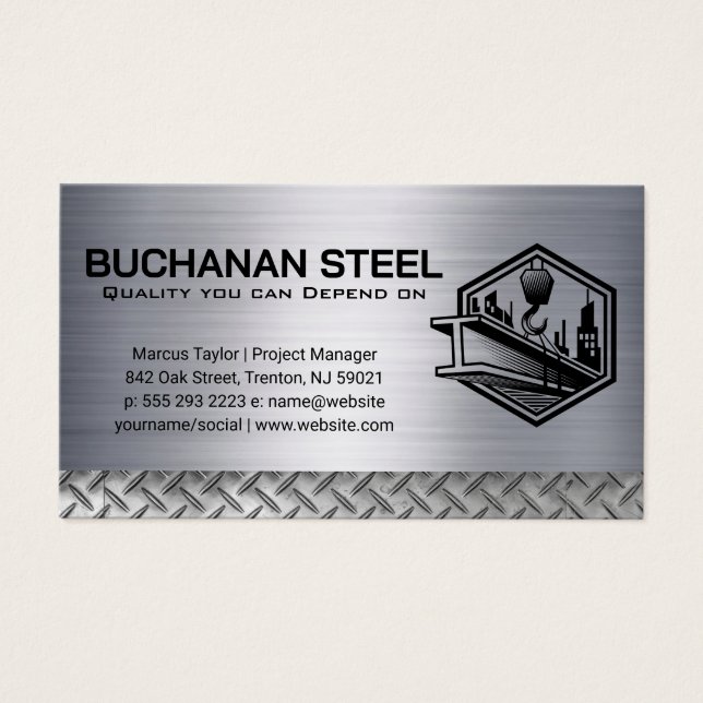 Vino de vapor y grúa | Estructura (Frente)