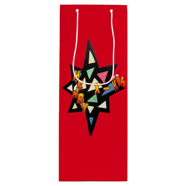 Vino Feliz Navidad Gran Estrella. bolsa para botellas d (Anverso)