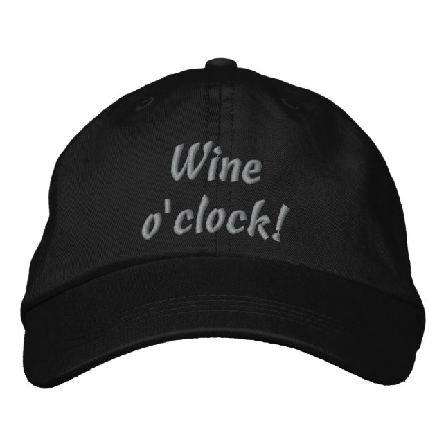 ¡Vino! Funny Embroidered Gorra (Anverso)